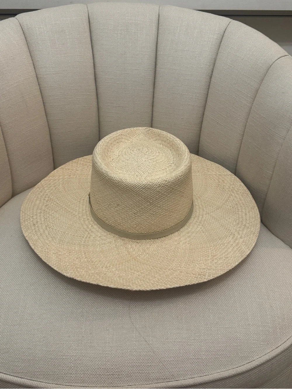 Cuyana wide brimmed straw hat